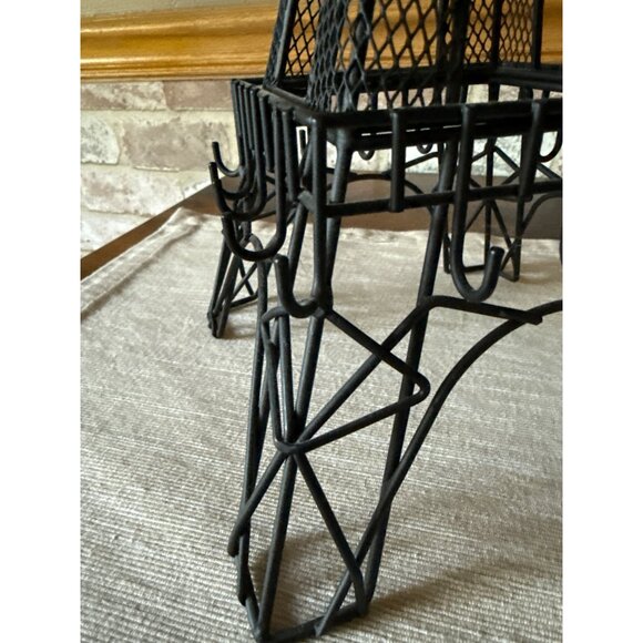 Eiffel Tower Metal Jewelry Holder With Multiple Hooks For Earrings & Necklaces - Picture 2 of 12